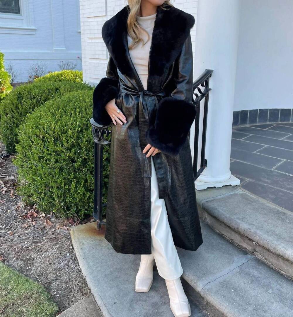NEW JAYLEY the onyx coat in black